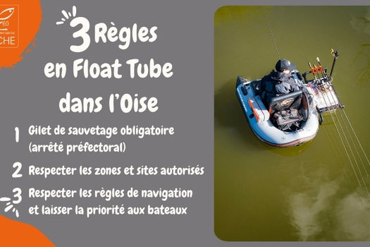La pêche en Float Tube dans l'Oise