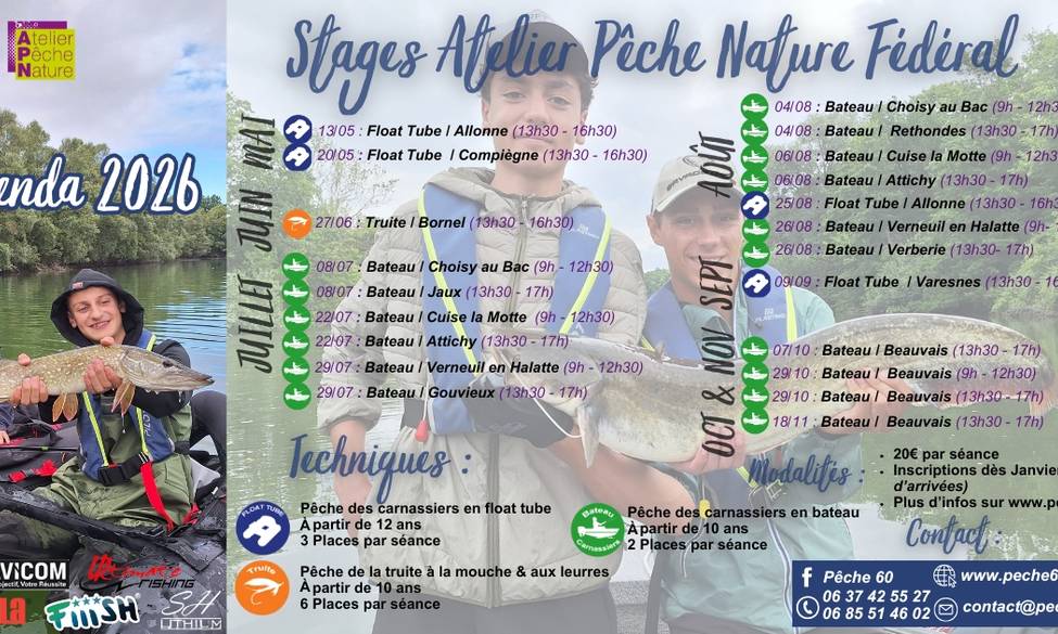 Ateliers Pêche Nature 2026