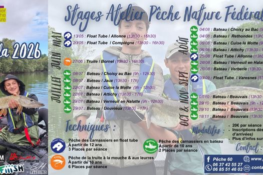 Ateliers Pêche Nature 2026